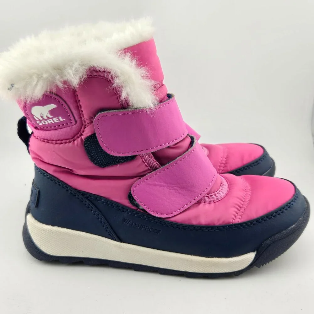 Sorel Whitney II Strap WP Pink Snow Boots Toddler Girls Size 11